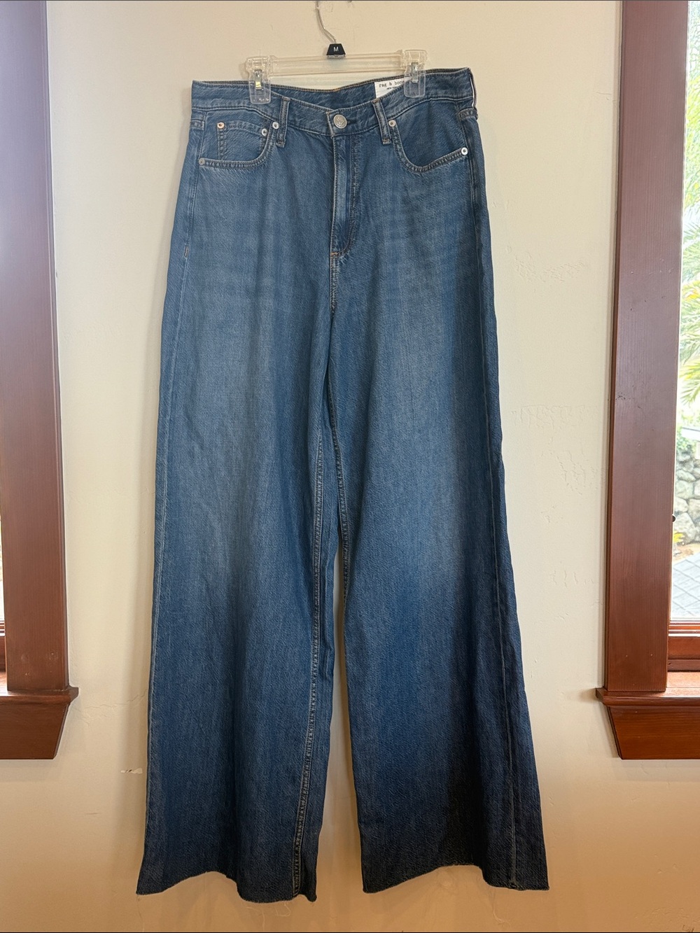 Rag & Bone Featherweight Sofie High Rise Ultra Wide Leg in Otto size 29 nwt - Picture 2 of 7